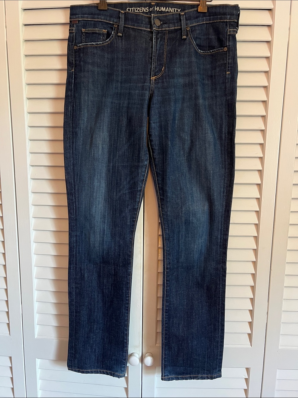 Citizens Of Humanity Elson Dark Straight-Leg Jeans